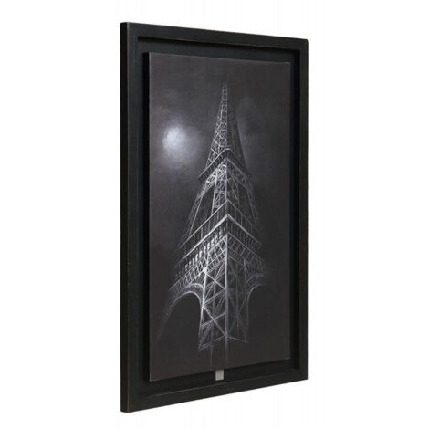 Toile monument monument tour eiffel - Bois - Noir - Interior's