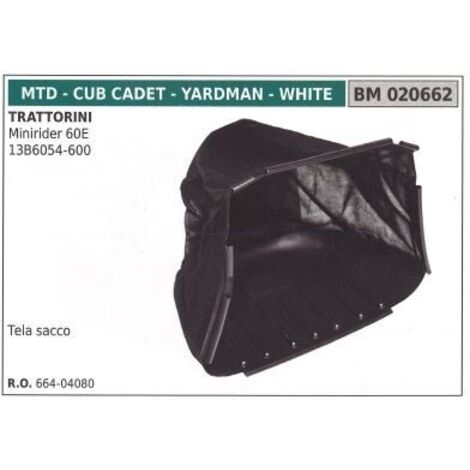 Toile MTD tracteur de pelouse tondeuse MINIRIDER 60E 020662