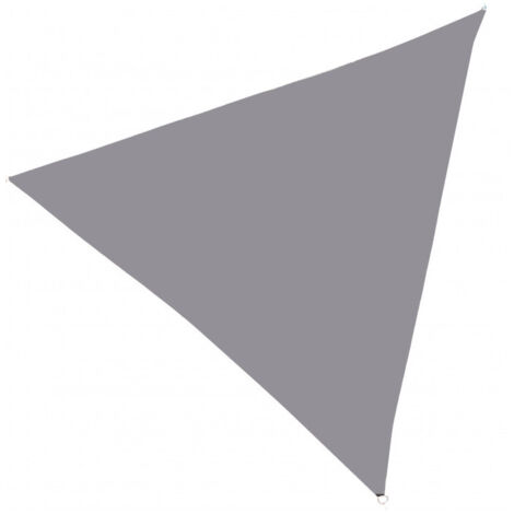 Toile ombrage voile triangulaire gris 300x300x300cm