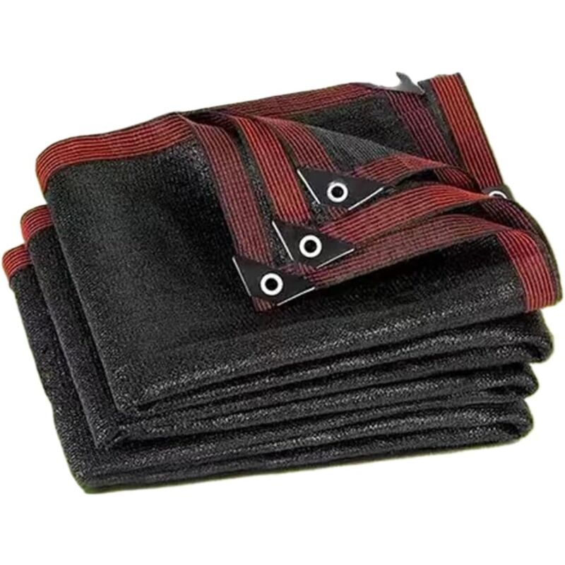 Toile pare-soleil d'extérieur, protection solaire rectangulaire et respirante, bord en ruban avec œillets (3x3 m)