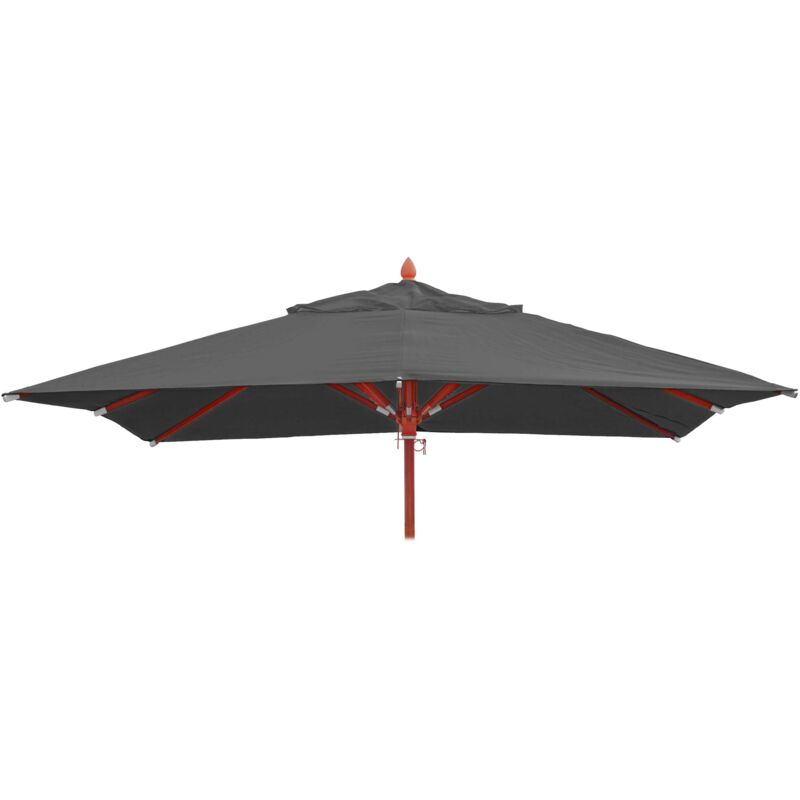 Nova - Feuille de couverture pour parapluies carrés 3x3m robuste et résistants diverses couleurs couleur anthracite