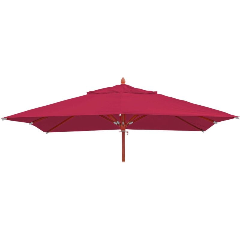 Feuille de couverture pour parapluies carrés 4x4m couleurs résistantes et robustes couleur Bordeaux