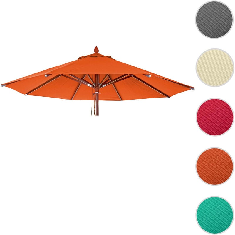 Mendler - Toile pour parasol de gastronomie en bois HWC-C57, rond Ø4m polyester 3kg - anthracite