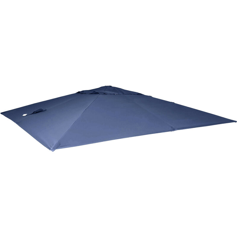 Mendler - Toile pour parasol de luxe HWC-A96 3x3m (Ø4,24m) polyester 2,7kg bleu