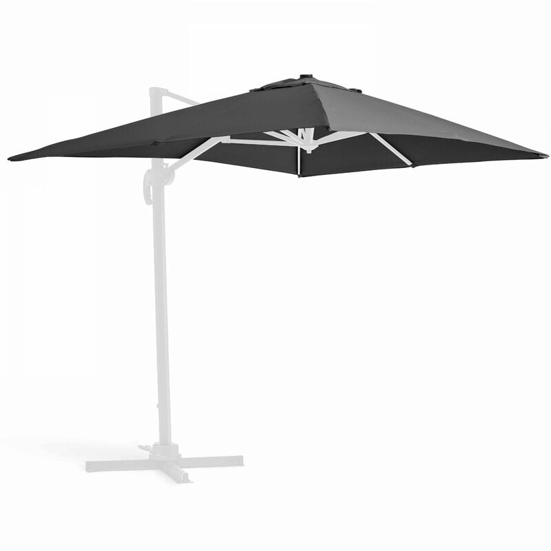 Toile pour parasol déporté 2x3m anthracite - Gris
