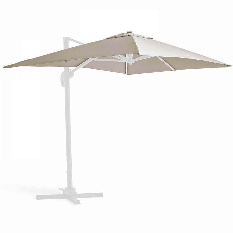 Toile pour parasol déporté 2x3m écru - Ecru