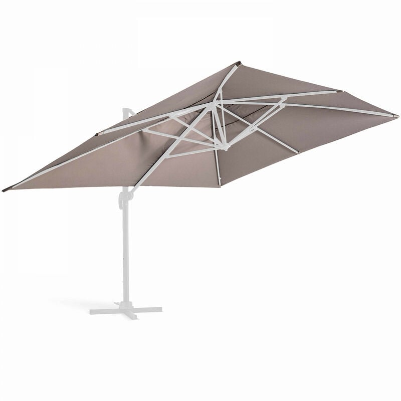 Toile pour parasol déporté 4x3m taupe - Taupe
