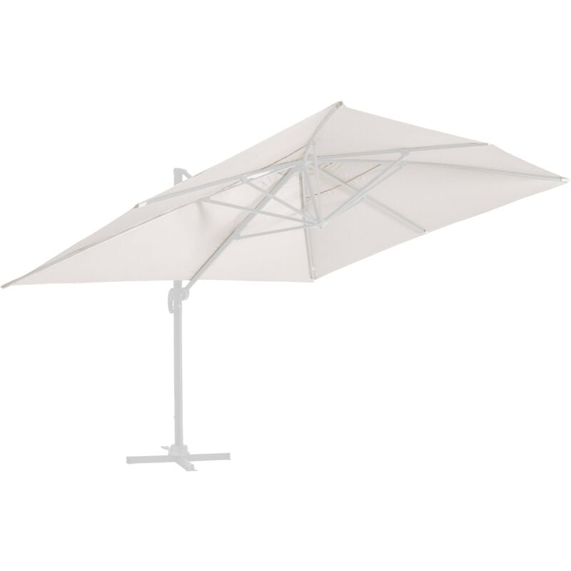 Oviala - Toile pour parasol déporté 4x3m écru