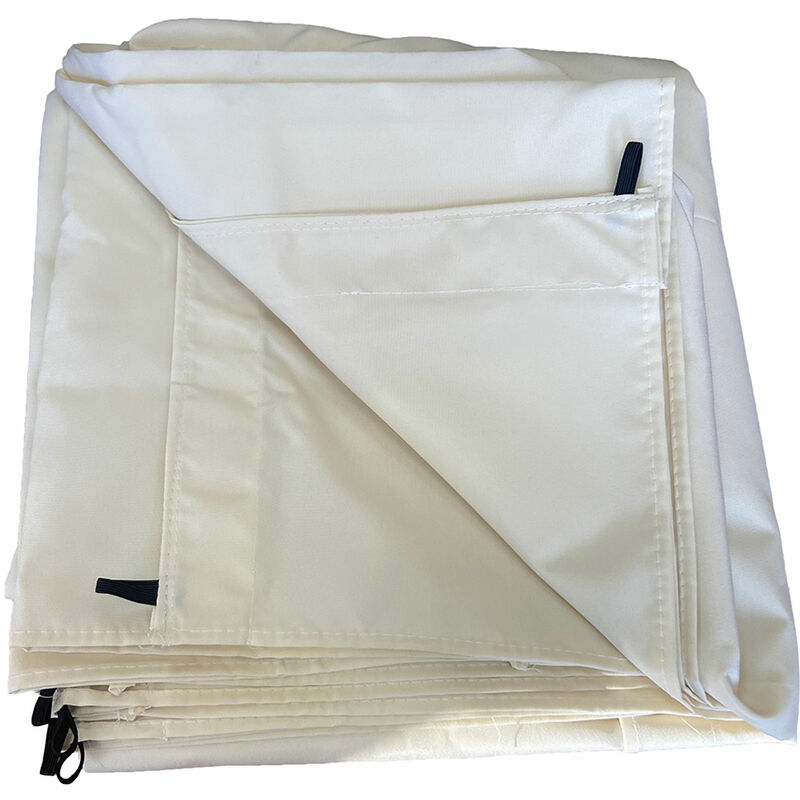 Happy Garden - Toile pour pergola autoportante 3 × 3m cassis beige