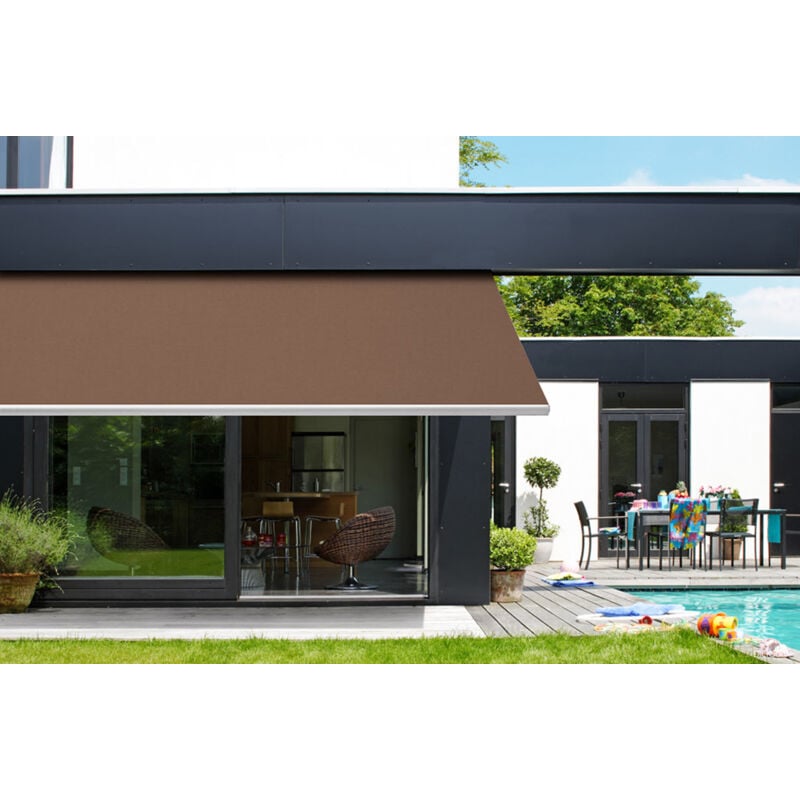 Toile pour store banne 4,8 x 3,5 m Toile Chanvre 460 x 370 cm