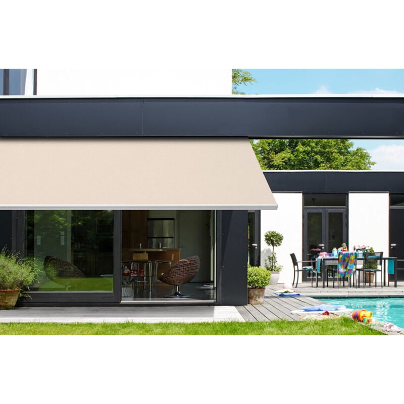 Toile pour store banne 5 x 3,5 m Toile Grege 480 x 370 cm