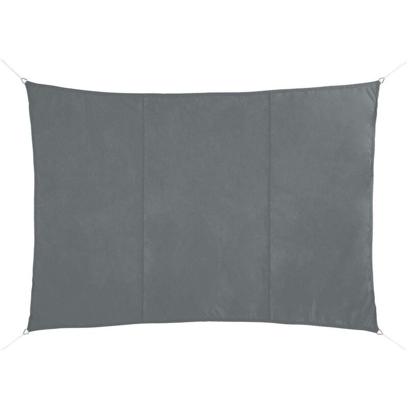 Hesperide - Voile d ombrage rectangulaire Shae ardoise 4x3m en polyester - Hespéride - Ardoise