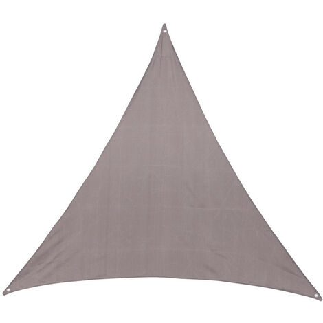 Toile solaire triangle "Anori" - 300 x 300 x 300 cm - Polyester - Taupe - Livraison gratuite