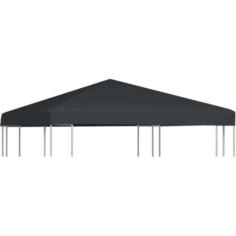 Toile supérieure de gazebo Rapide à Installer Tonnelle Tente Pavillon - 310 g / m² 3 x 3 m Gris BV359947 - BonneVie