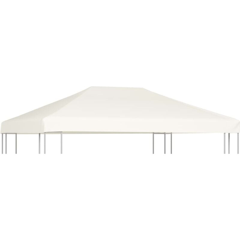 Maison Chic - Toile supérieure de belvédère Toile de rechange pour tonnelle tente pavillon 310 g / m² 4 x 3 m Blanc crème 53992