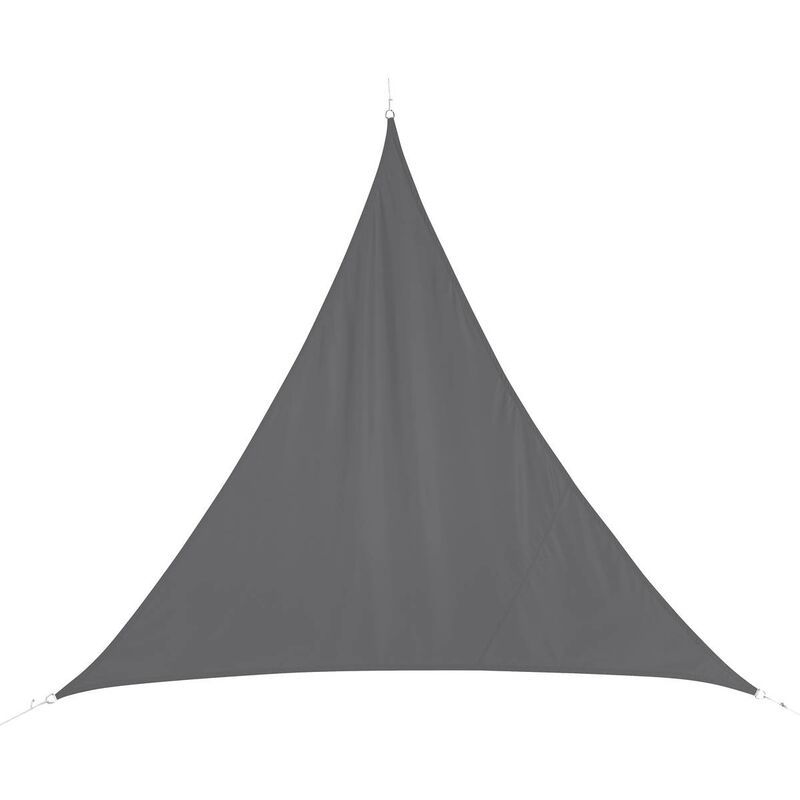 Hesperide - Voile d ombrage triangulaire Curacao gris 5x5x5m en polyester - Hespéride - Gris