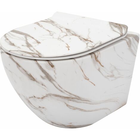 Toilet bowl REA Carlos Slim Lava Mat