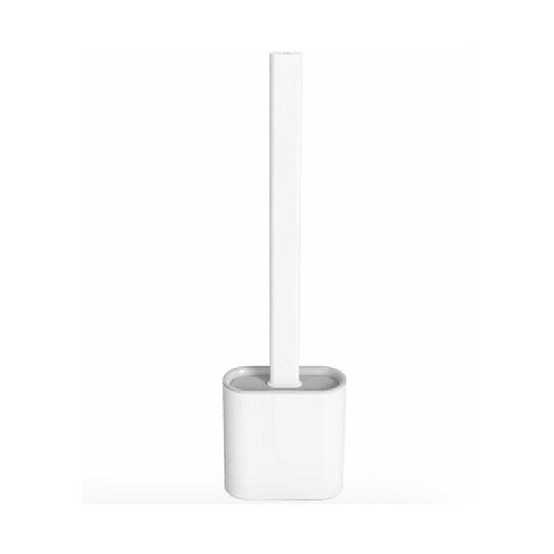 Shop-story - toilet brush : Brosse wc Ultra Hygiénique en Silicone Flexible Blanc - Blanc