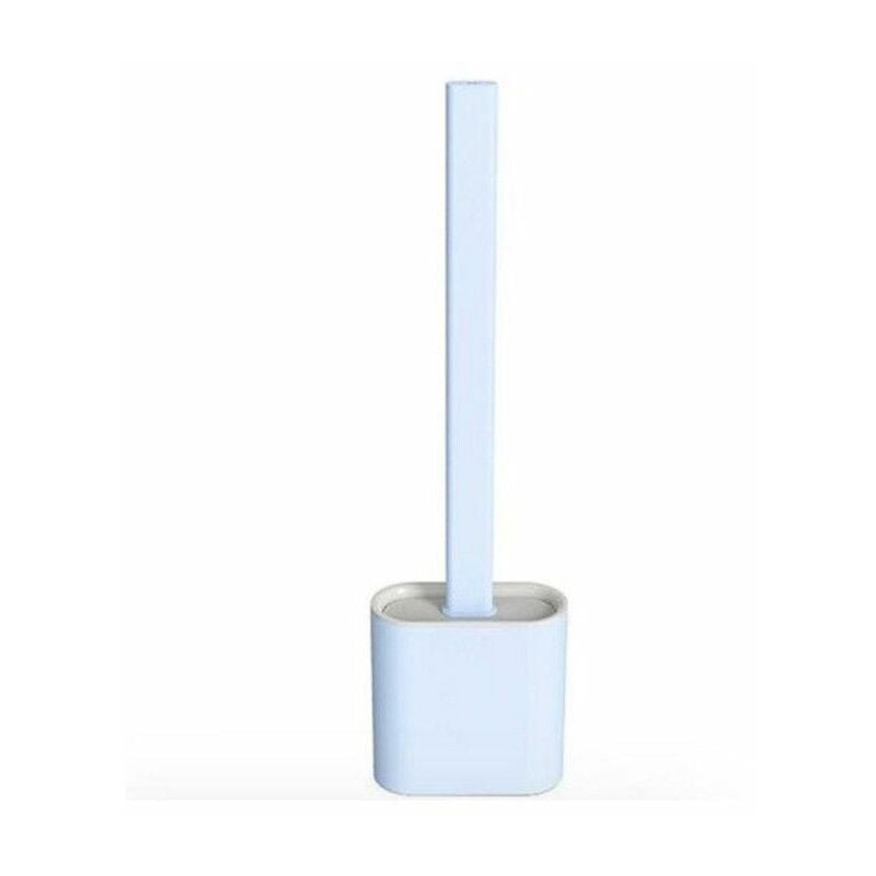 Shop-story - toilet brush : Brosse wc Ultra Hygiénique en Silicone Flexible Bleu - Bleu