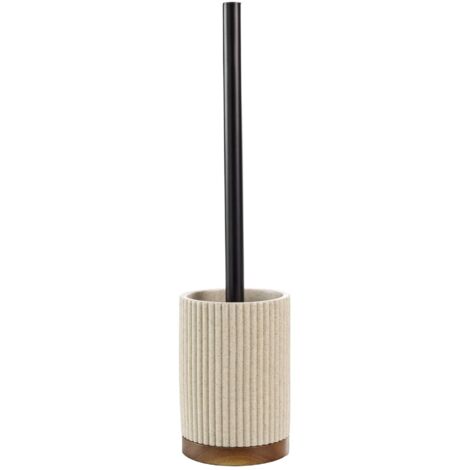 Toilet Brush Polyresin Acacia Durable Humid Bathroom Easy Care