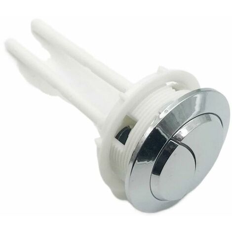 Toilet Flush Button, 2 Pack Toilet Flush Dual Button Replacement, Dual Flush Toilet Button, Button Toilet Flush Toilet Lid Lifter for Bathroom Toilet Repair (38mm White)