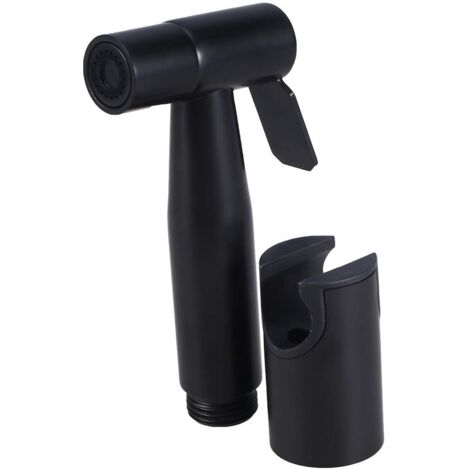 Toilet Handheld Bidet Sprayer Handheld Bidet Sprayer Stainless Steel Handheld Bidet Sprayer with Holder for Bathroom (Matte Black)
