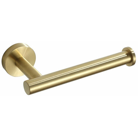 Toilet Roll Holder Bathroom Tissue Paper Dispenser SUS304 Stainless Steel Wall Mounted Brushed Gold