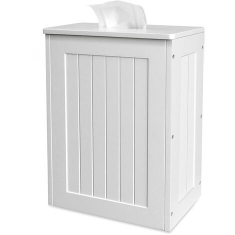 Toilet Roll Storage, Bathroom Storage Box Holder Stand with Lid Multifunctional Toilet Paper Basket Cabinet Shelf
