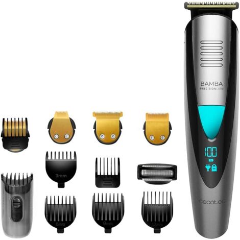 Toilettage multiple 5-en-1 étanche avec batterie au lithium et lames revêtues de titane .