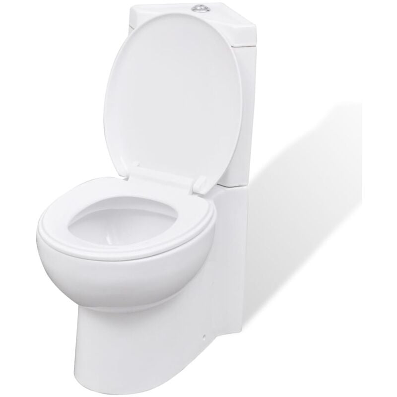 Toilette d'angle céramique cuvette toilette abattant wc blanc