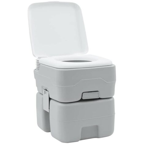 Toilette de camping portable Gris 41,5 x 36,5 x 42 cm CFW502497