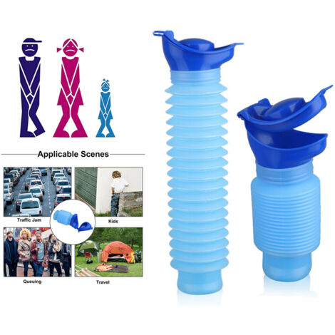 Toilette de voyage pliable pour urgence voiture, réservoir 750 ml
