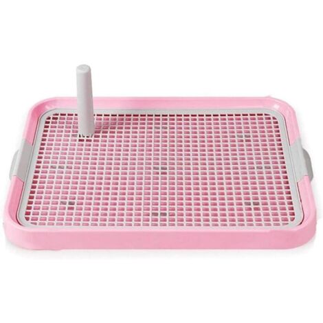Toilette per cani reticolare Vasino Toilette per animali domestici per cani Toilette per cuccioli di gatto Toilette per addestramento Prodotto per animali facile da pulire Rosa