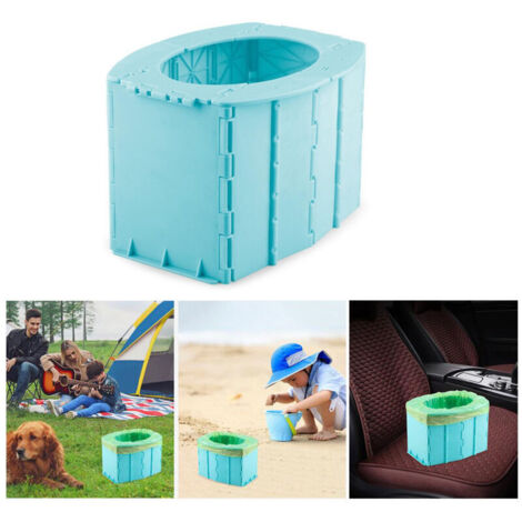 Toilette pliable portable pour voiture - Siège de toilette autonome pour enfants, camping et randonnée