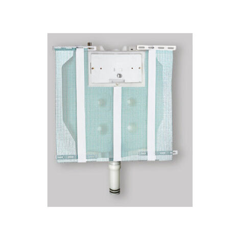 Toilette pneumatique à réservoir encastré "Sara" 6 Lt avec plaque aveugle