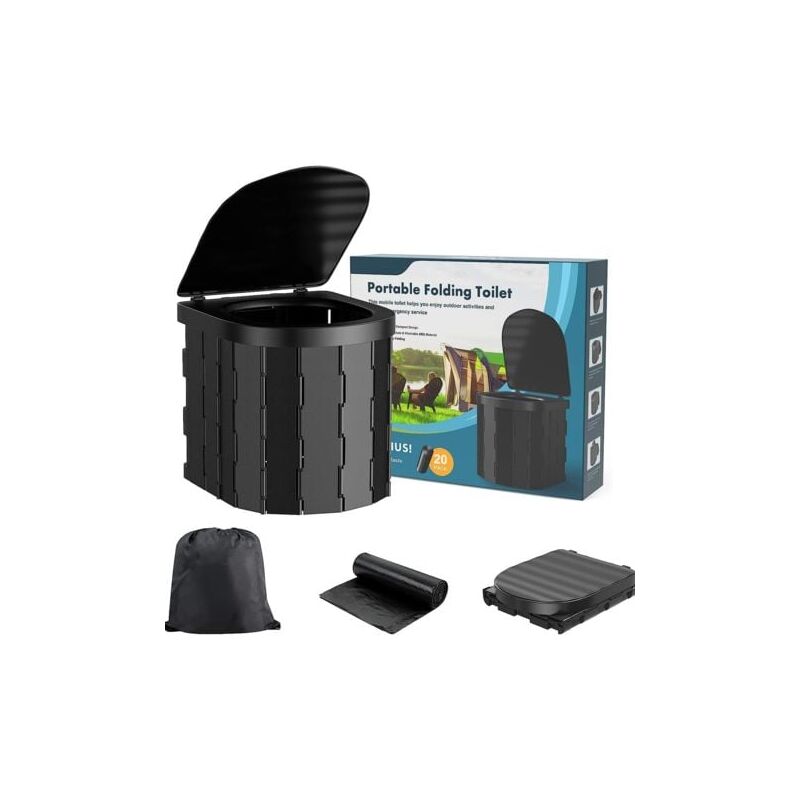 SNQ - Toilette Portable Camping, Urinoir Unisexe pour Voiture, Toliet pour Hommes et Femmes, Seau Hygiénique pour Voiture