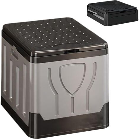 Toilette Portable pour Camping Seau Pliable Grand avec