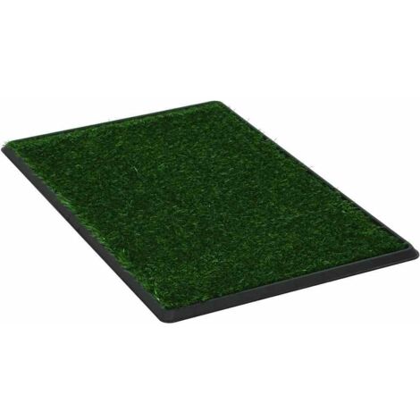 Toilette pour animaux avec plateau et gazon artificiel Vert WC CFW558074