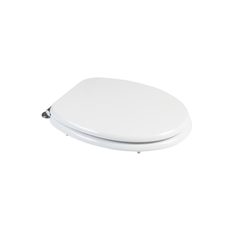 Iperbriko - Toilette universelle blanche en bois fsc