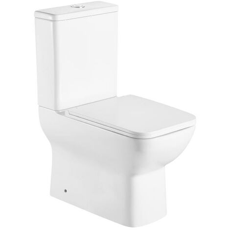 Wttfc Abattant WC carré, rectangulaire Lunette WC Lunette de Toilette,  Abattant Toilette en Uréa-Duroplast, Couvercle de Toilette avec charnières
