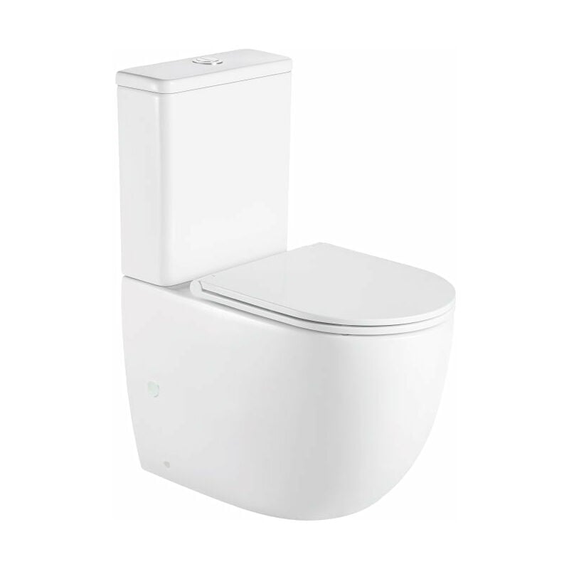 Aquore - Toilette wc à poser genova en céramique - Blanc