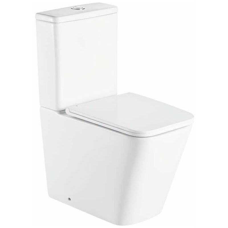 Aquore - Toilette wc à poser pisa en céramique - Blanc