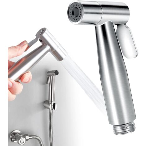 Toiletten-Handbrause, Toiletten-Handbrause, tragbare Badewannenbrause für Toilette, Edelstahl-Bidet-Sprühset