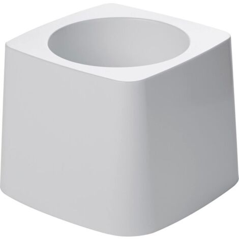 Toilettenbürstenhalter, kompaktes weißes Design, zur Aufbewahrung von Toilettenbürsten, geeignet für den professionellen Einsatz/Badezimmer/Reinigungsanwendungen