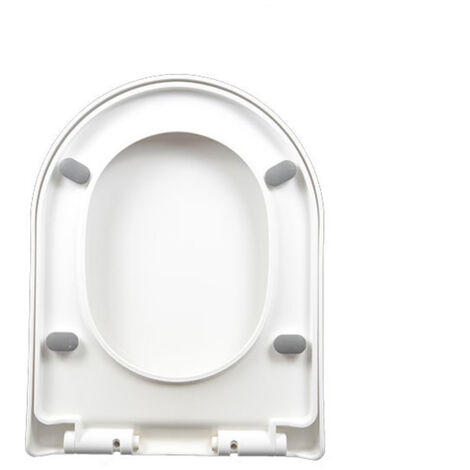 Toilettendeckel, WC Sitz mit Absenkautomatik, Quick-Release Funktion für einfach Reinigung，Toilettendeckel, langsam absenkbarer Schnellverschlussdeckel, Toilettendeckel aus PP-Platte/9012