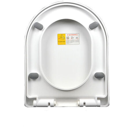 Toilettendeckel, WC Sitz mit Absenkautomatik, Quick-Release Funktion für einfach Reinigung，Toilettendeckel, langsam absenkbarer Schnellverschlussdeckel, Toilettendeckel aus PP-Platte/9013