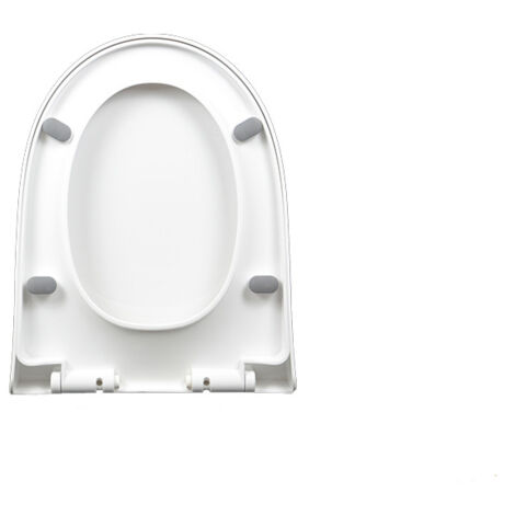 Toilettendeckel, WC Sitz mit Absenkautomatik, Quick-Release Funktion für einfach Reinigung，Toilettendeckel, langsam absenkbarer Schnellverschlussdeckel, Toilettendeckel aus PP-Platte/9016