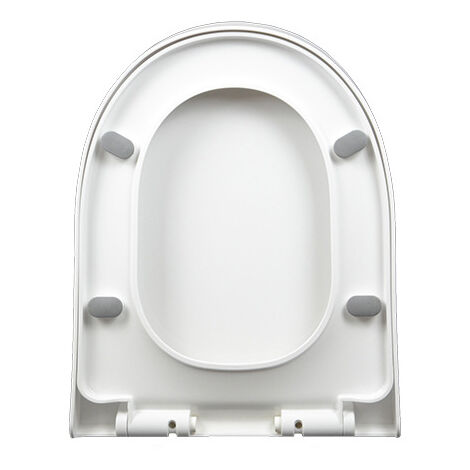 Toilettendeckel, WC Sitz mit Absenkautomatik, Quick-Release Funktion für einfach Reinigung，Toilettendeckel, langsam absenkbarer Schnellverschlussdeckel, Toilettendeckel aus PP-Platte/9017