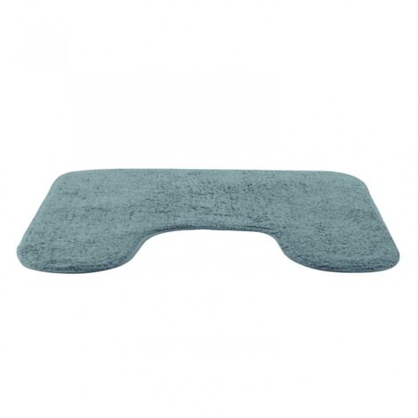 Toilettenkonturmatte L.50 x L.45 cm Granit 3, Zen Centrale Brico