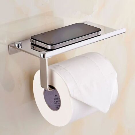 Toilettenpapierhalter aus Edelstahl (Silber)